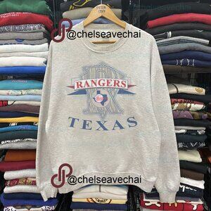 Vintage Texas Rangers Baseball Sweatshirt, Retro 90s MLB Texas Rangers Shirt Tee